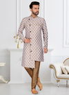 Off White Colour Rangbaaz Vol 20 Designer function wear Stylish Santton Silk Readymade Mens Kurta Payjama Collection 2011